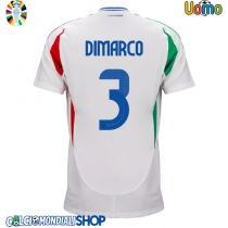 Maglie da calcio Italia Federico Dimarco #3 Seconda Maglia Europei 2024 Manica Corta